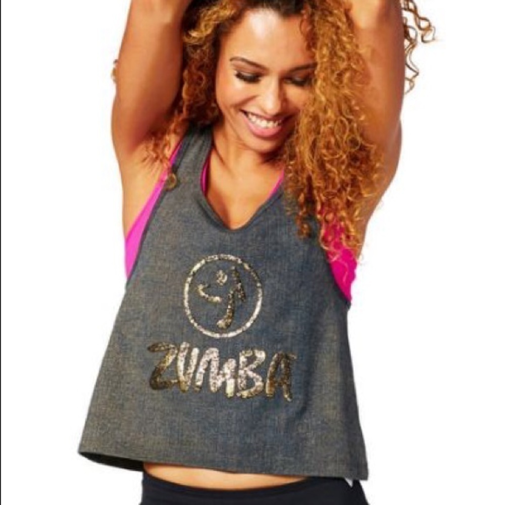 EUC Zumba Limited Edition Denim Top in Med